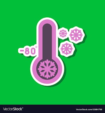 Paper sticker on stylish background of thermometer vector image