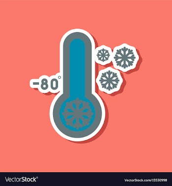 Paper sticker on stylish background of thermometer vector image