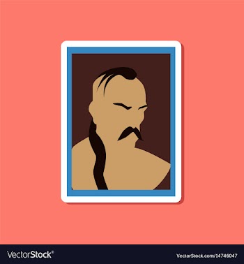 Paper sticker on stylish background of ukrainian vector image