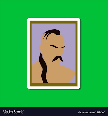 Paper sticker on stylish background of ukrainian vector image