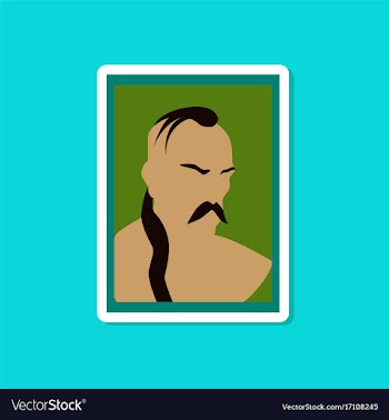 Paper sticker on stylish background of ukrainian vector image