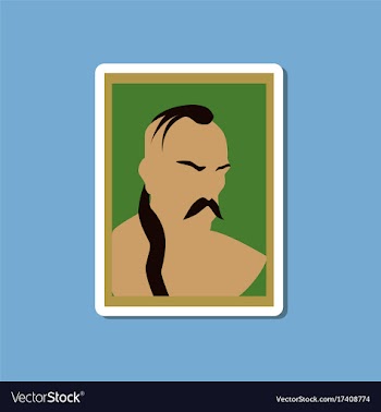 Paper sticker on stylish background of ukrainian vector image