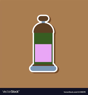 Paper sticker on stylish background offee maker vector image