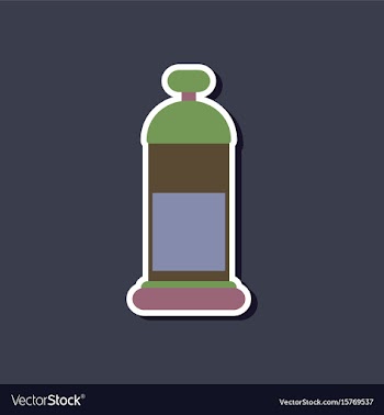 Paper sticker on stylish background offee maker vector image