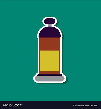 Paper sticker on stylish background offee maker vector image