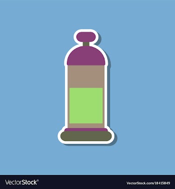 Paper sticker on stylish background offee maker vector image