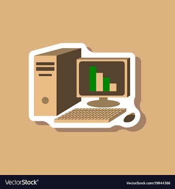 Paper sticker on stylish background office vector image