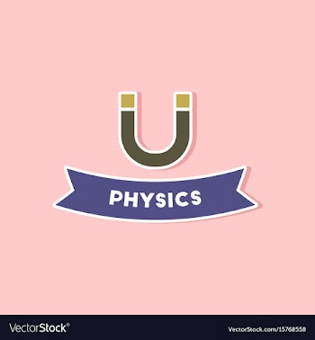 Paper sticker on stylish background physics lesson vector image