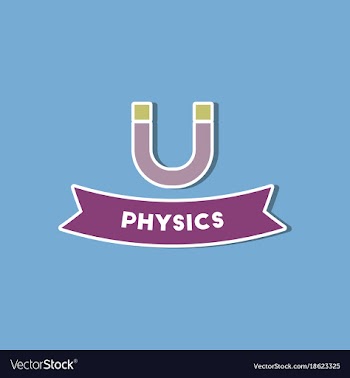 Paper sticker on stylish background physics lesson vector image