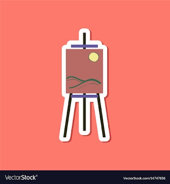 Paper sticker on stylish background picture vector image