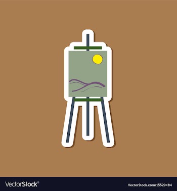 Paper sticker on stylish background picture vector image