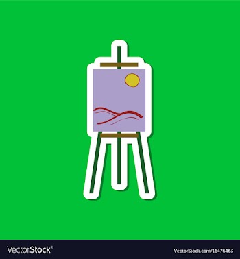 Paper sticker on stylish background picture vector image