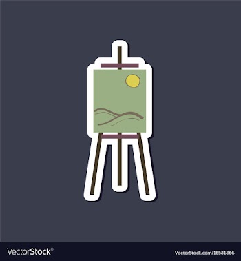 Paper sticker on stylish background picture vector image