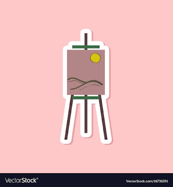 Paper sticker on stylish background picture vector image