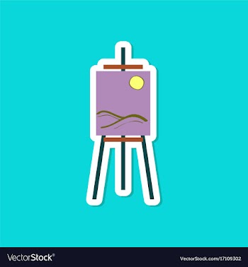 Paper sticker on stylish background picture vector image