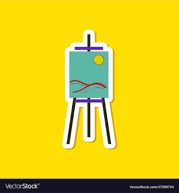 Paper sticker on stylish background picture vector image