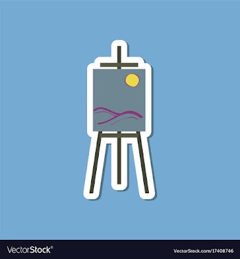 Paper sticker on stylish background picture vector image