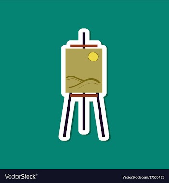 Paper sticker on stylish background picture vector image