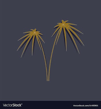 Paper sticker on stylish background plant cyperus vector image