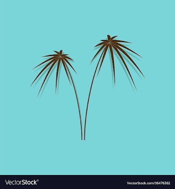 Paper sticker on stylish background plant cyperus vector image