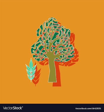 Paper sticker on stylish background plant fraxinus vector image