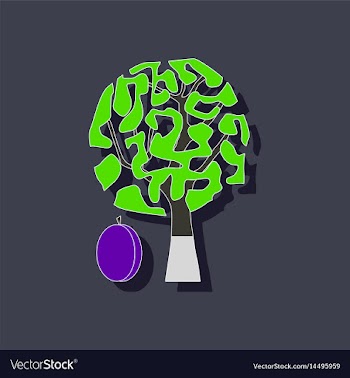 Paper sticker on stylish background plant prunus vector image