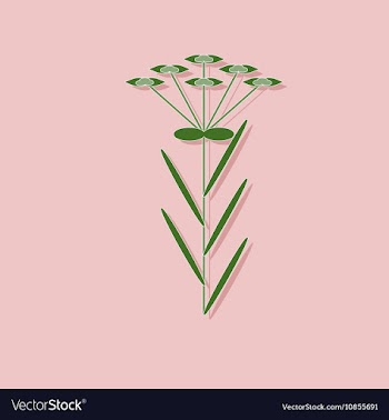 Paper sticker on stylish background plant vector image