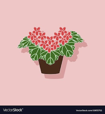 Paper sticker on stylish background plant vector image