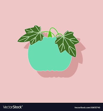 Paper sticker on stylish background plant vector image