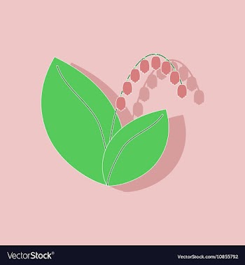 Paper sticker on stylish background plant vector image