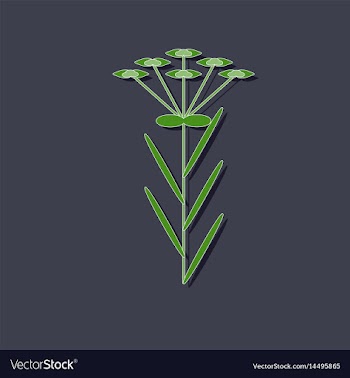 Paper sticker on stylish background plant vector image