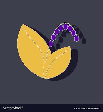 Paper sticker on stylish background plant vector image