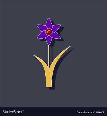 Paper sticker on stylish background plant vector image