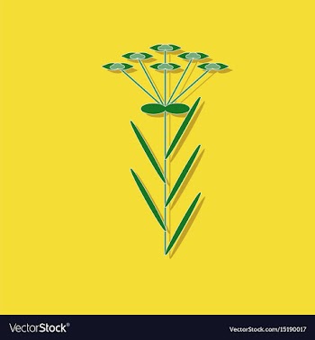 Paper sticker on stylish background plant vector image