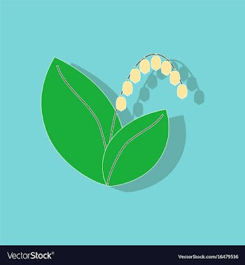 Paper sticker on stylish background plant vector image