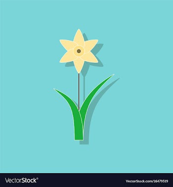 Paper sticker on stylish background plant vector image