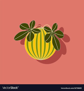Paper sticker on stylish background plant vector image