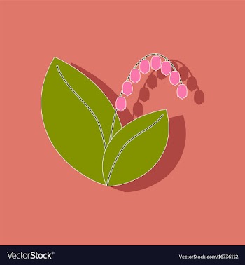 Paper sticker on stylish background plant vector image