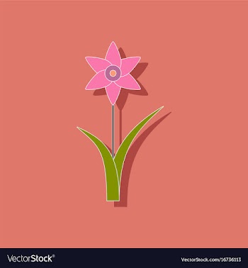 Paper sticker on stylish background plant vector image