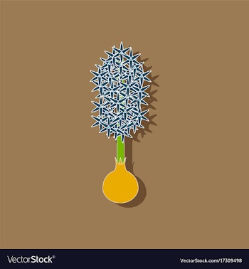 Paper sticker on stylish background plant vector image