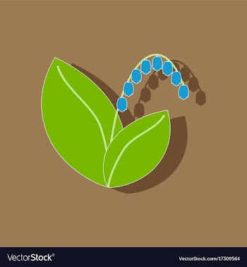 Paper sticker on stylish background plant vector image