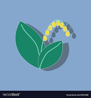Paper sticker on stylish background plant vector image