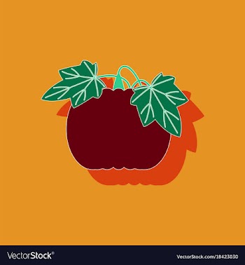 Paper sticker on stylish background plant vector image