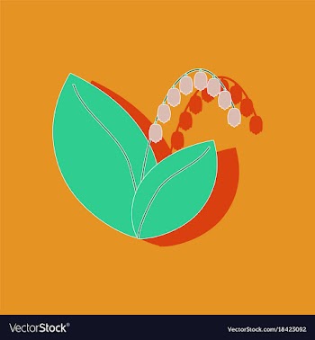 Paper sticker on stylish background plant vector image