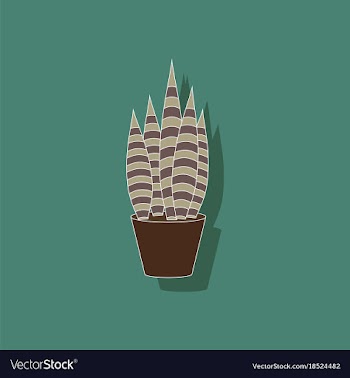 Paper sticker on stylish background plant vector image