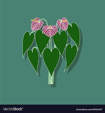 Paper sticker on stylish background plant vector image