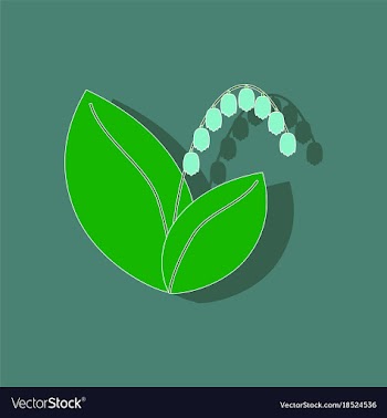 Paper sticker on stylish background plant vector image