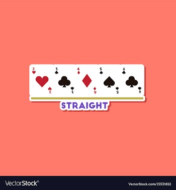 Paper sticker on stylish background poker cards vector image