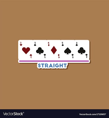 Paper sticker on stylish background poker cards vector image
