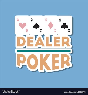 Paper sticker on stylish background poker casino vector image